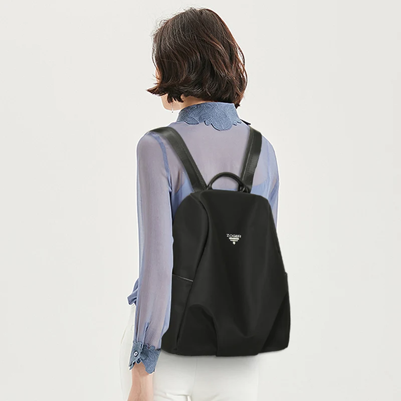 ZOGER Minimalistic casual lightweight backpack ultralow-weight new Oxford cloth versatile women's travel backpack
