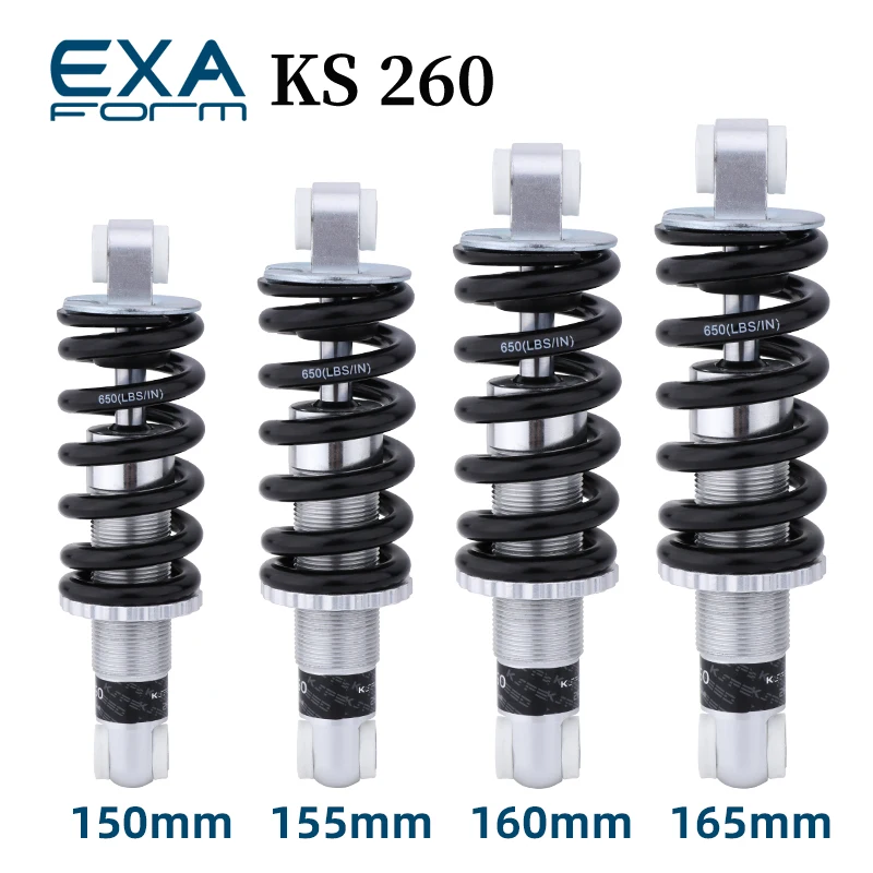 

KS EXA задний амортизатор для горного велосипеда 165 мм 150 155 160 мм, складной велосипедный пружинный амортизатор 650 фунтов