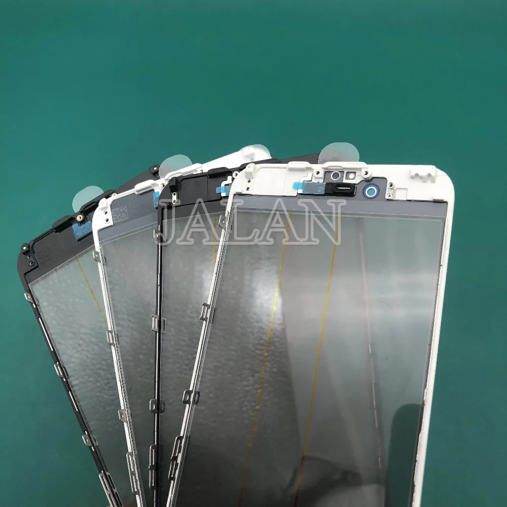 10 шт./пакет 7 в 1 переднее стекло с рамкой OCA поляризатор для iphone 6/6P/6s/6SP/7/7P