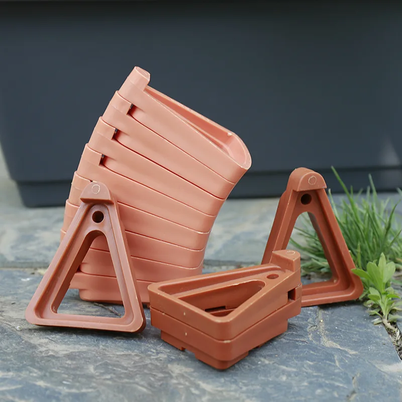 

12pcs Flower Pot Bottom Breathable Drainage Flower Pot Feet Invisible Low Profile Garden Plant Pot Bottom Feet