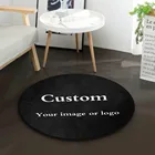 Microfine круглый коврик на заказ, коврик, Придверный коврик, абсорбирующий фланелевый нескользящий коврик для ванной комнаты, гостиной, спальни