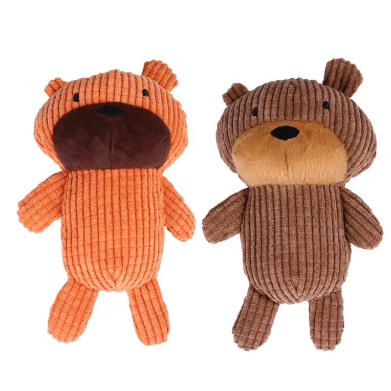 

New Dog Toys Animal Bear Pattern Pet Squeak Sound Puppy Toys Pet Bite Resistant Chew For Small Large Dogs Pets Dog Products