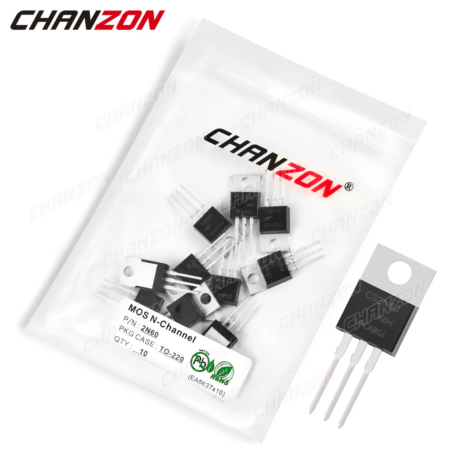 

10 шт 2N60 TO-220 N-канальный Mosfet биполярный Соединительный транзистор BJT SIC Mos Fets триодная трубка 2A 600V DIY Интегральные схемы