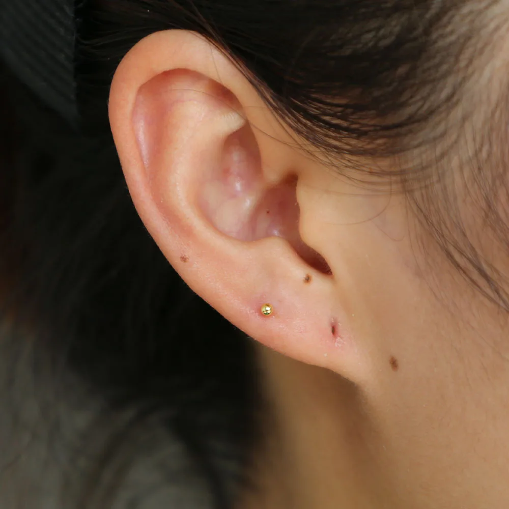 Серьги гвоздики из стерлингового серебра 100% пробы с шариком круглые миниатюрные