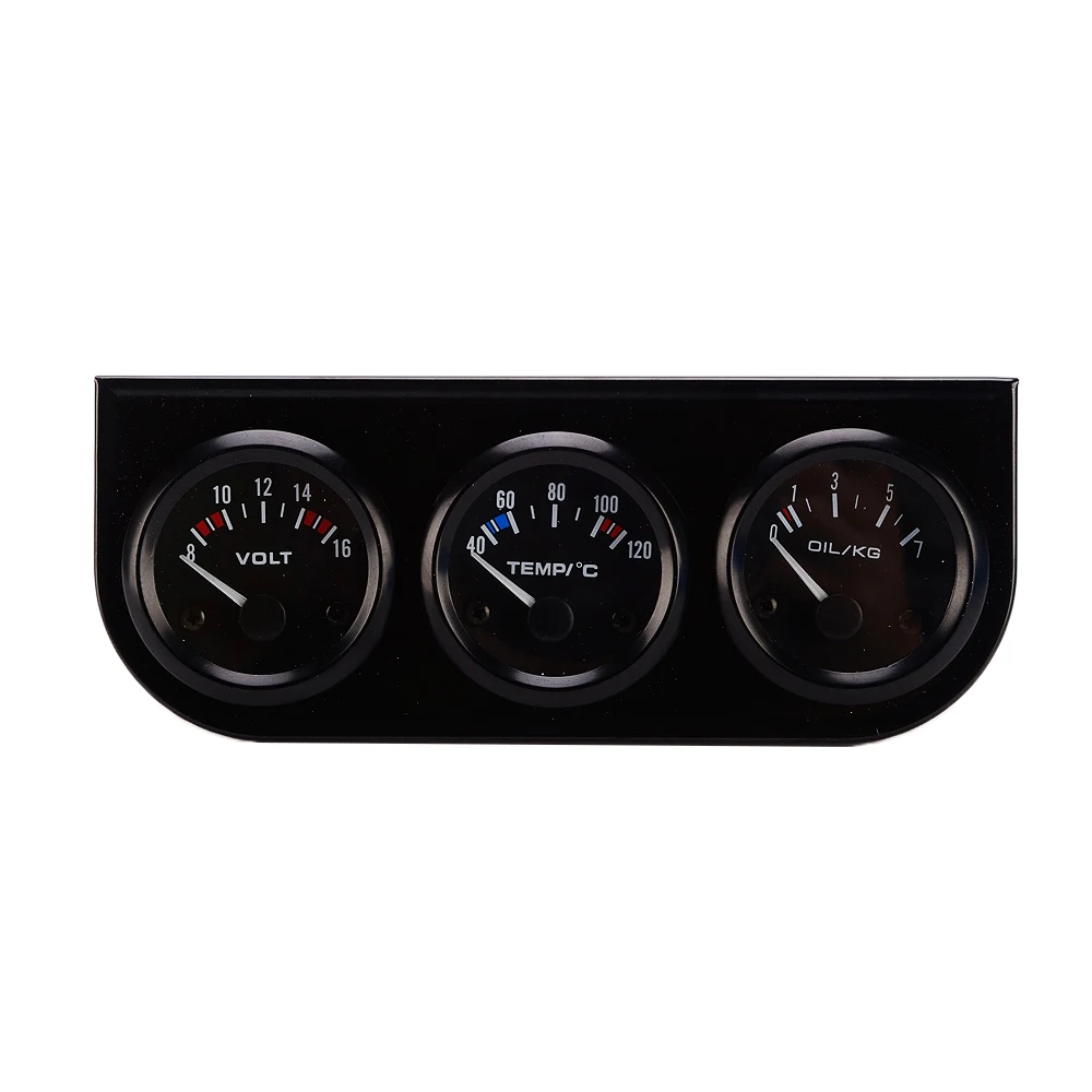 Тройной Калибр масла/Вольт/Манометр воды 2 дюймовый датчик температуры NPT1/8