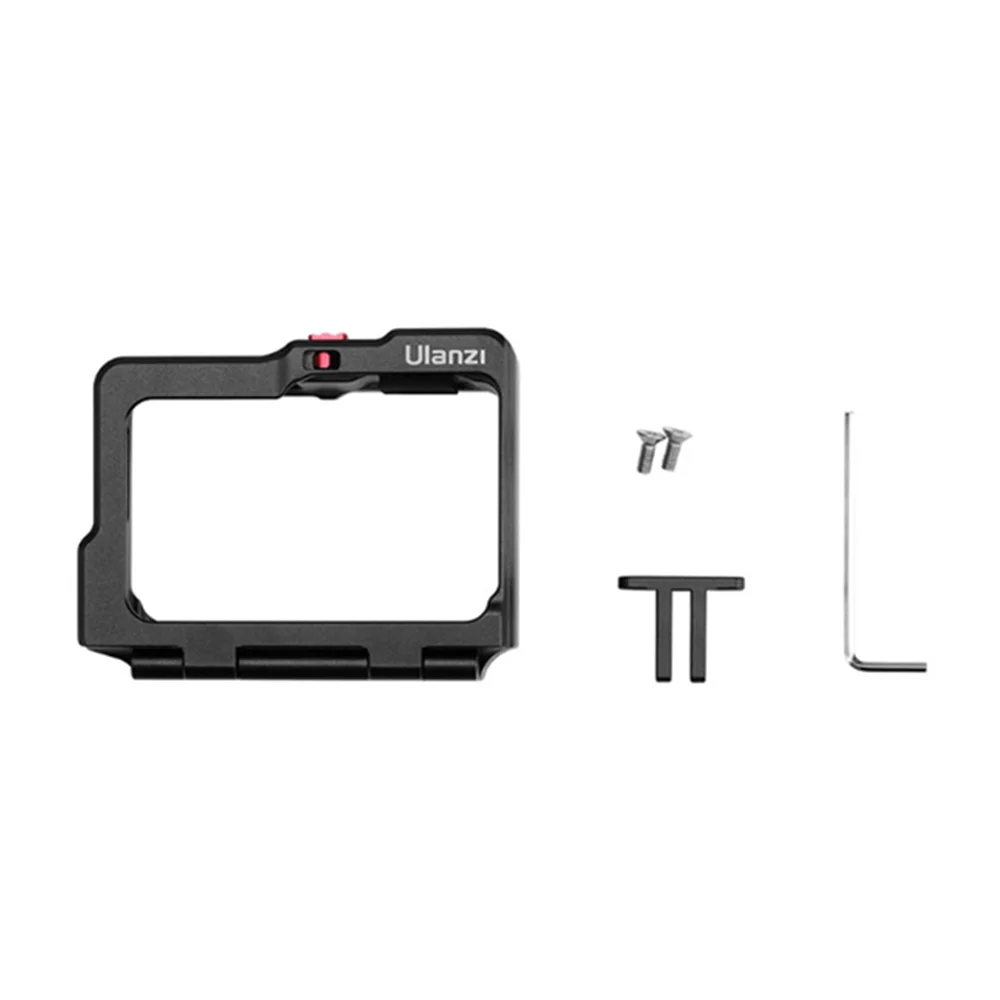 

Ulanzi for Insta360 ONE R Shoe Mounting Bracket Metal Protection Cage LED Light Expansion Frame Case Action Camera Accessories