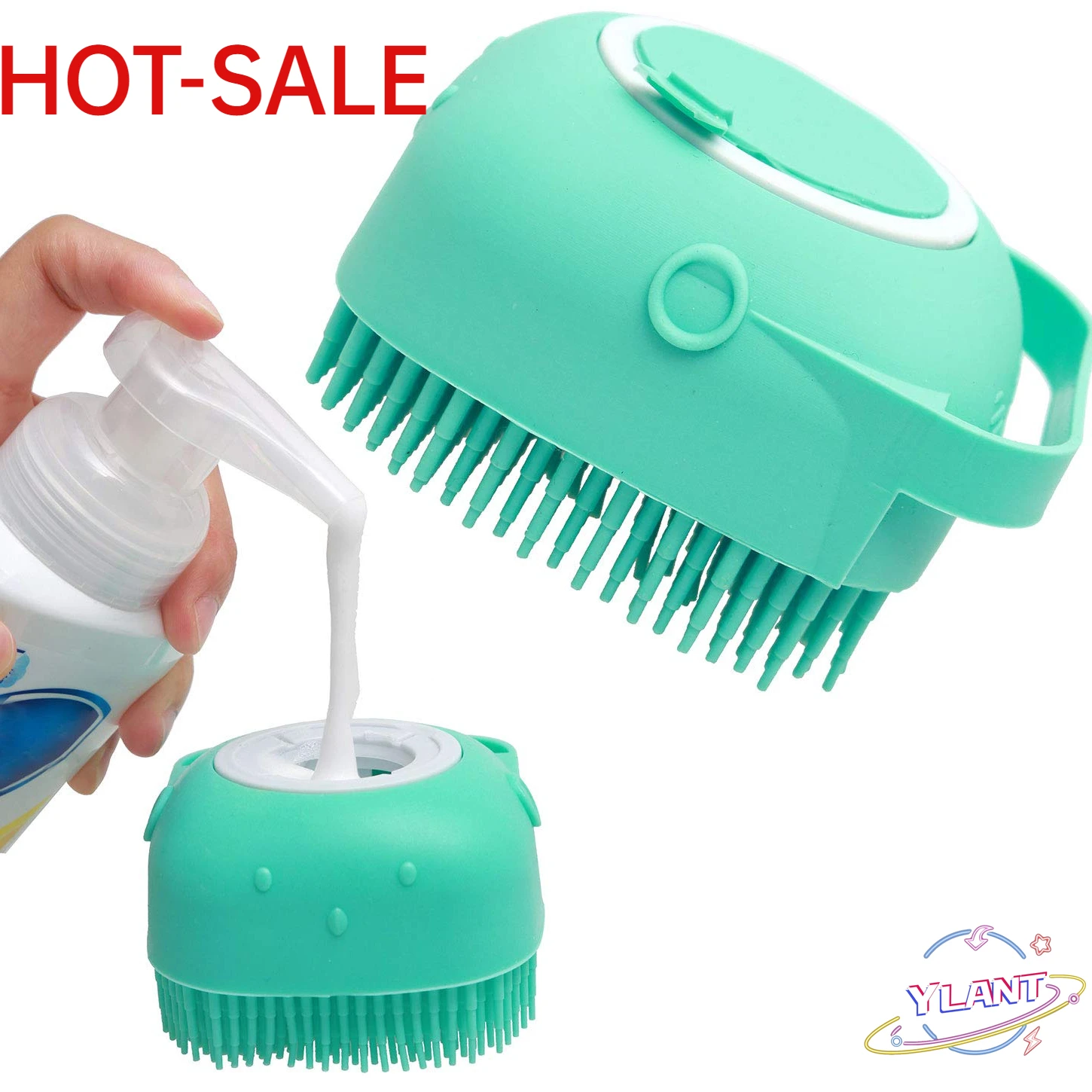 

Pet Dog Shampoo Massager Brush Cat Massage Comb Grooming Scrubber Shower Brush for Bathing Short Hair Soft Silicone Brushes