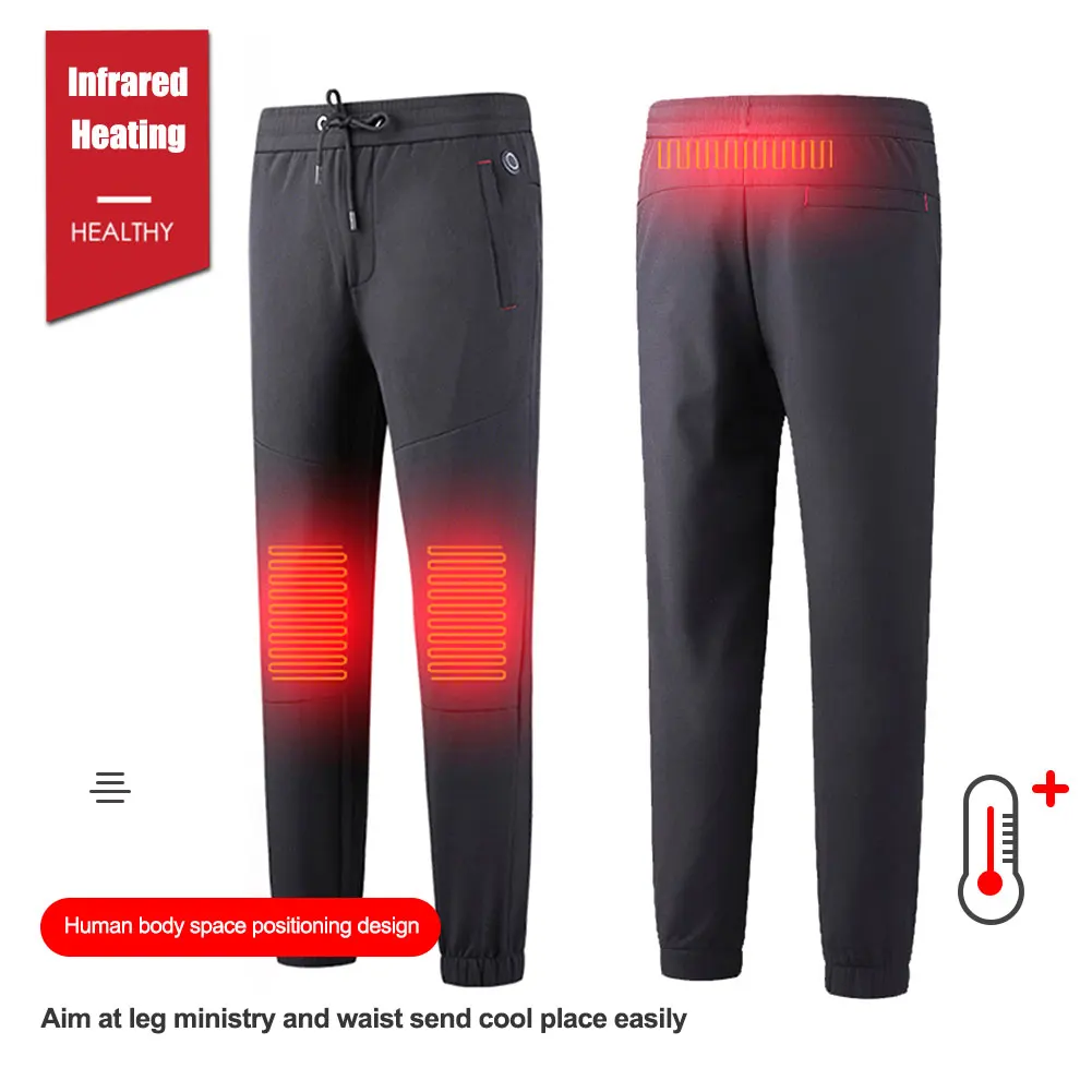 Утолщенные смарт Брюки С Подогревом USB теплые зимние штаны уличные походные