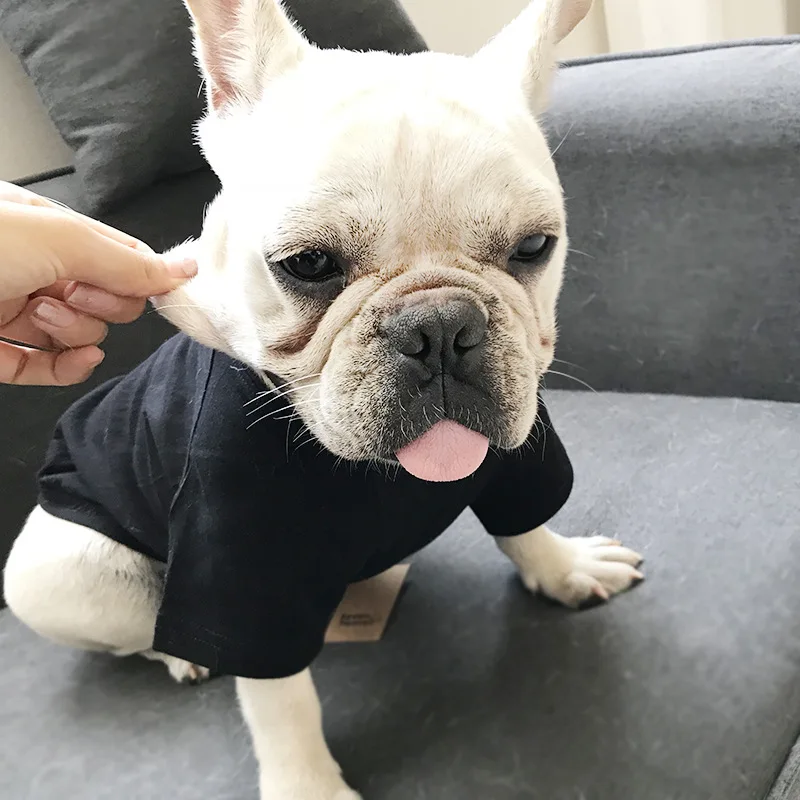 

Cotton Chihuahua French Bulldog Colorful Tshirt Pet Dog Clothes for Small Dogs