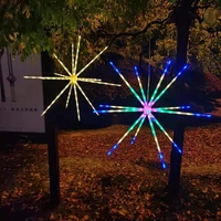 14 tubes star 3d dynamic firework lamp remote control rgb light led colorful night lamp holiday decoration children gift