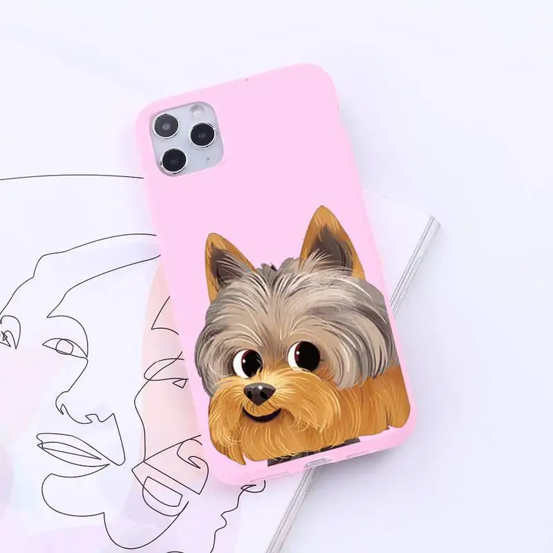 

Cute Pug Dog French Bulldog Phone Case Candy Color for iPhone 6 7 8 11 12 s mini pro X XS XR MAX Plus