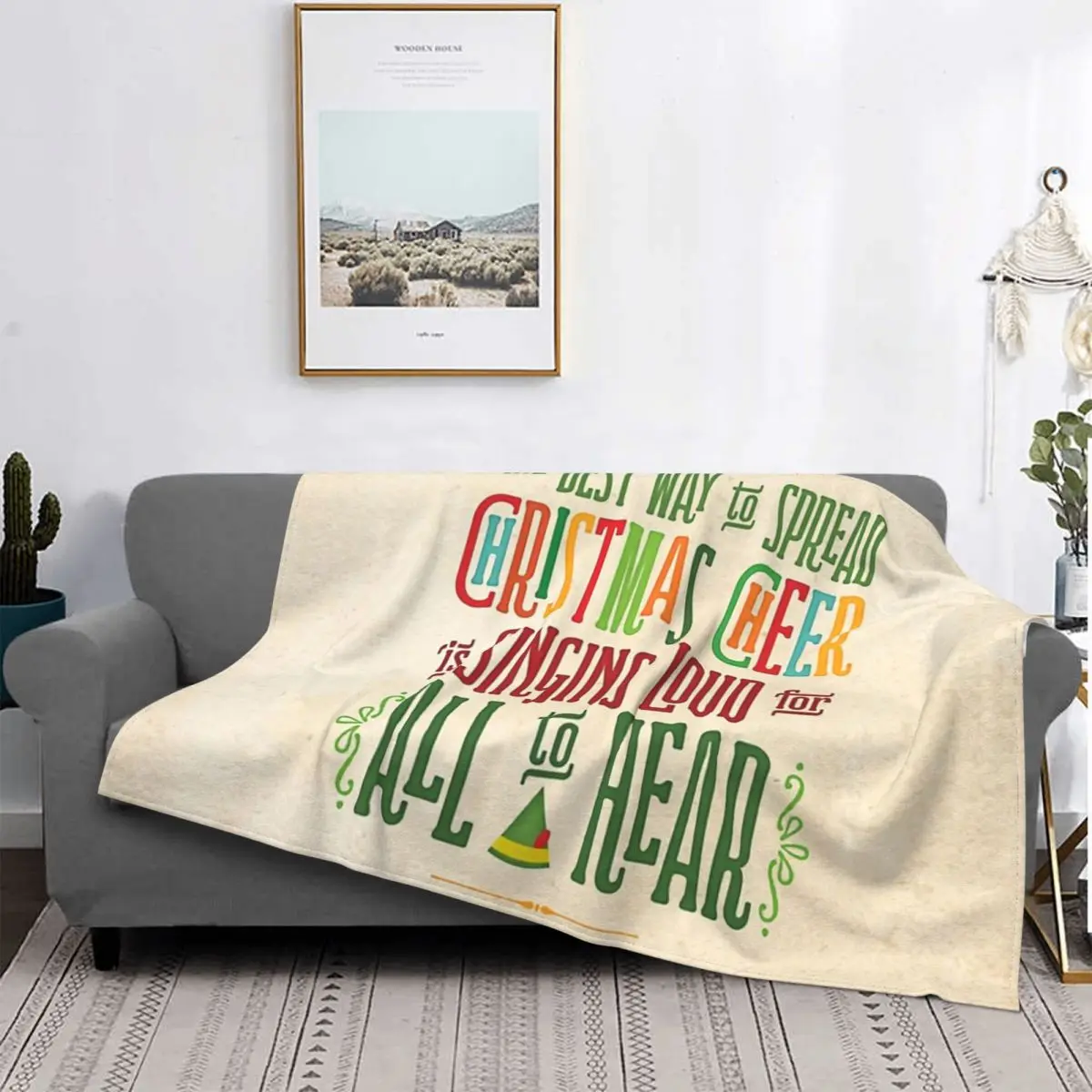 

Рождественское одеяло Buddy The Elf, покрывало для кровати, плед, пододеяльники, пляжное покрывало, аниме одеяло, Детское покрывало