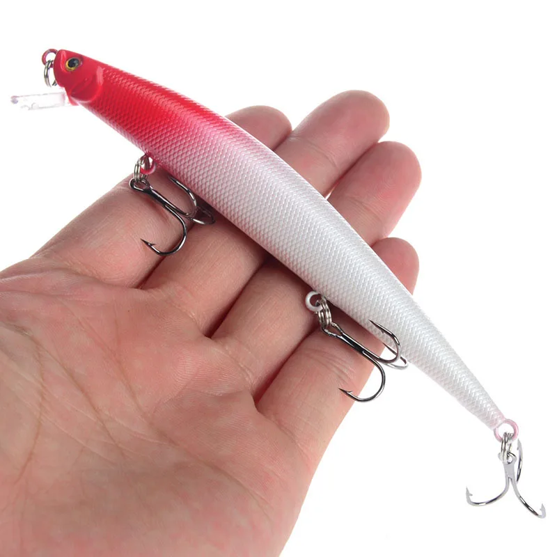 

6Pcs/set 12.5cm/12.5g Artificial Plastic Hard Bait 3D Eyes ABS Bionic Bait 6# Hook Wobbler Sea Fishing Lure Swimbait Outdoor