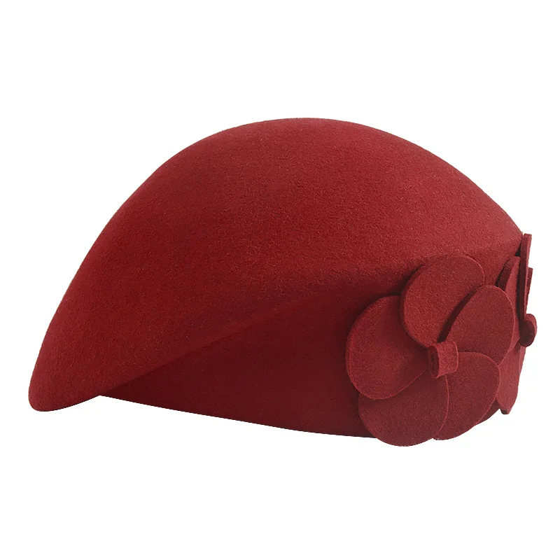 Женский свадебный берет Вуалетка шляпка Таблетка с цветком 100% австралийская