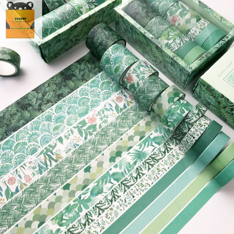 

12pcs/set Autumn Flower Sticker Diy Scrapbook Hand Account Tape, Girl Heart Small Fresh Hand Account Book Hand Account Sticker