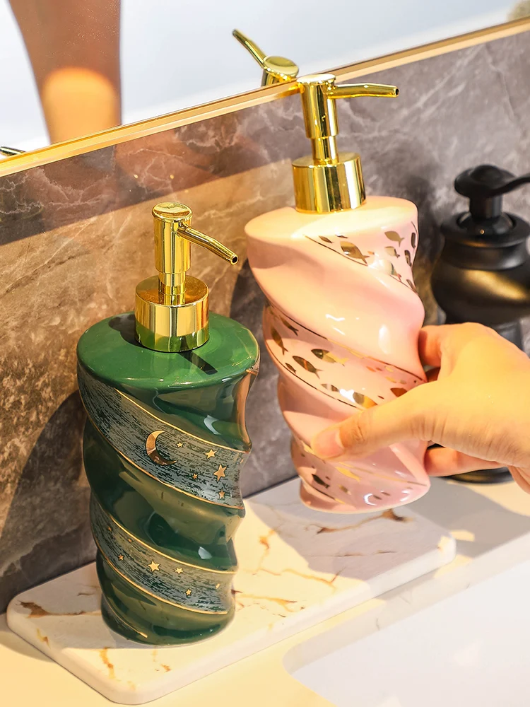 

WHYOU креативная керамическая бутылка для мытья рук, дозатор мыла для гостиниц, эмульсия, аксессуары для ванной комнаты, украшение для дома