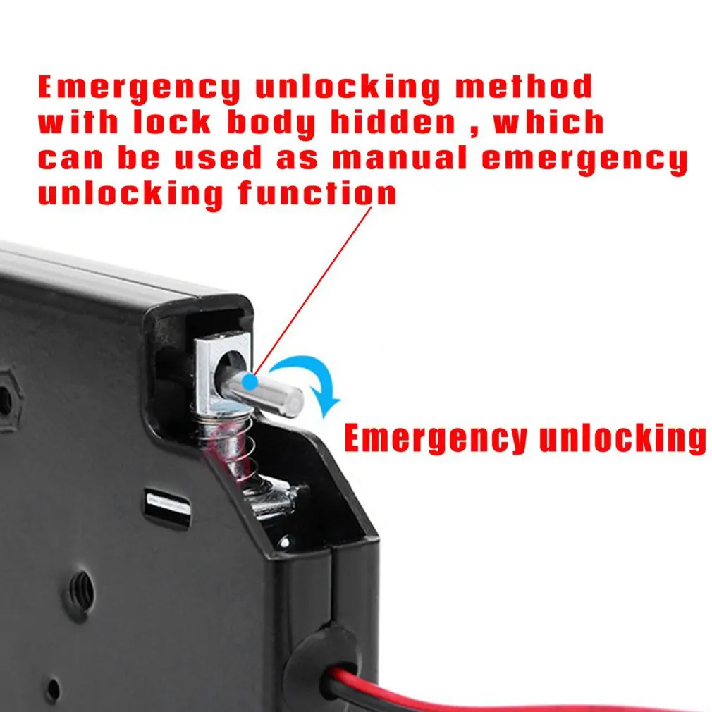 Hot 150KG/330lb Electric Magnetic Lock Door Access Control DC 12V Cabinet Drawer Electromagnetic with Emergency Unlock | Обустройство