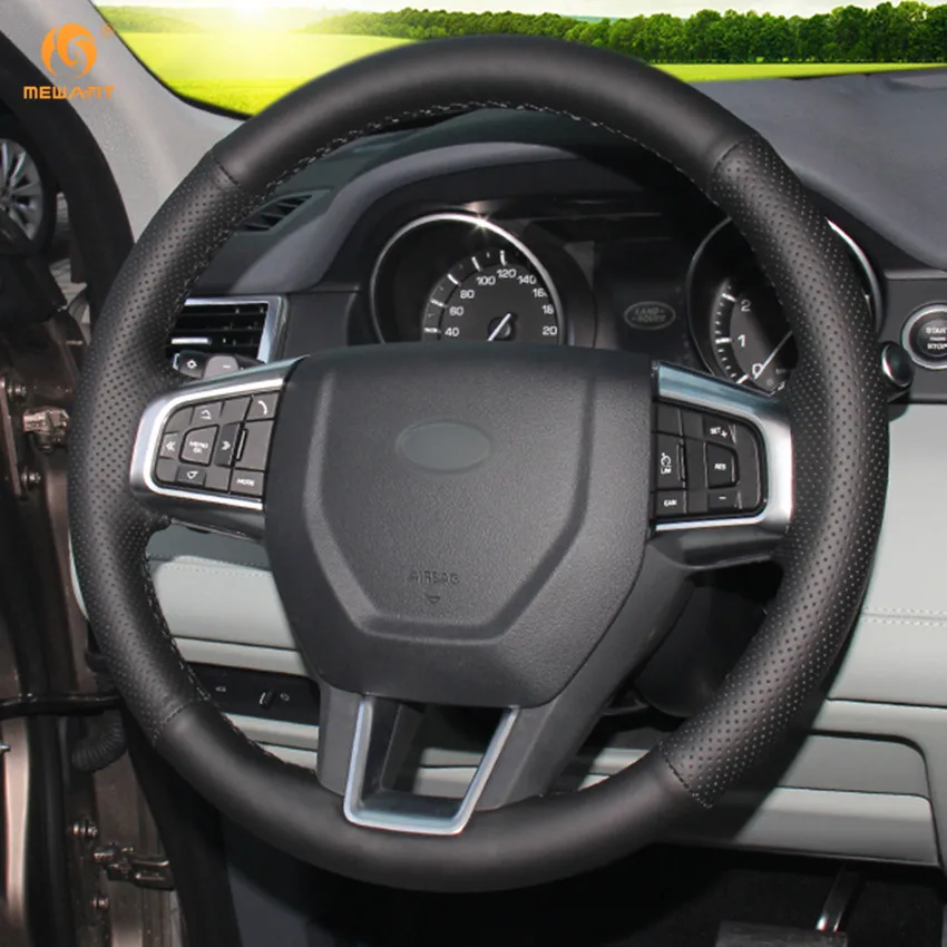 MEWANT черные аксессуары из натуральной кожи для Land Rover Discovery Sport 2015 2017 запчасти