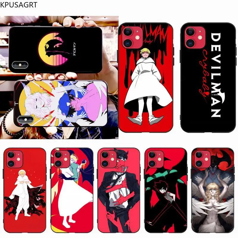 

KPUSAGRT Anime devilman crybaby Phone Case for iphone 12 pro max 11 pro XS MAX 8 7 6 6S Plus X 5S SE 2020 XR case