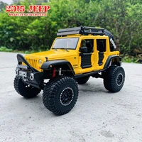 maisto 124 2015 jeep wrangler yellow manufacturer authorized simulation alloy car model crafts decoration collection toy