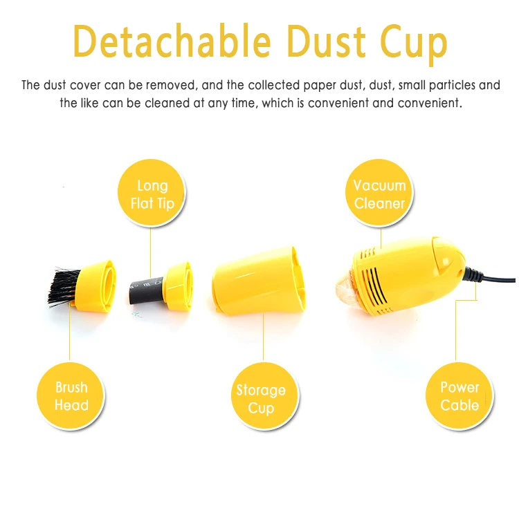 

Mini USB Handheld Keyboard Vacuum CleanerEfficient Filtration System To Eliminate Secondary Pollution Simple And Fast 1pcs