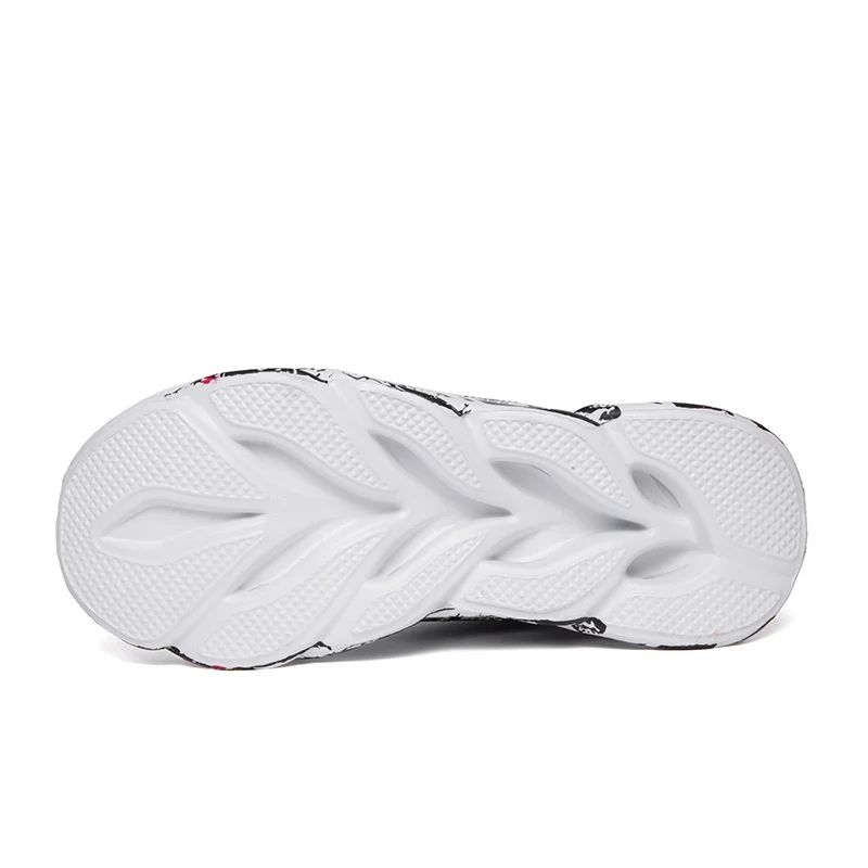 JIEMIAO Fashion Graffiti Style Men's Sneakers High-top Breathable Sports Shoes Basketball Shoes Outdoor Non-slip Running Shoes