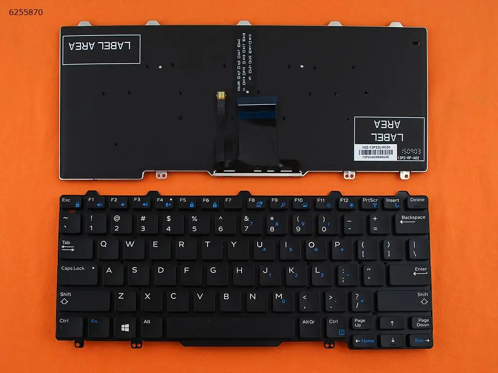 Новая клавиатура для ноутбука DELL Latitude E7250 E5250 E5270 7250 с подсветкой QWERTY США без рамки