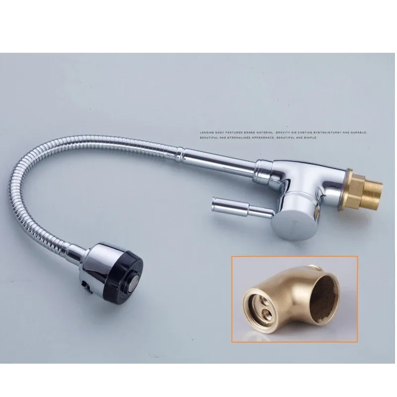 Смеситель для кухни черный гибкий кухонный смеситель кран холодной и горячей