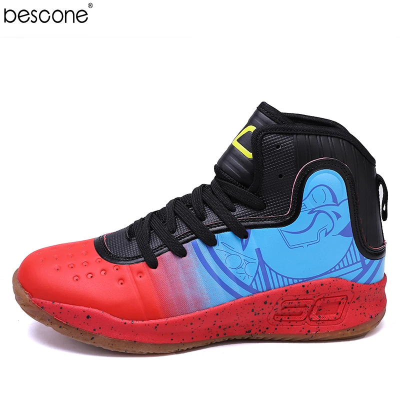 BESCONE Men's High Top Basketball Sneakers Classic Lace-up Spring Autumn Comfortable Outdoor Casual Flats Shoes LX-Q2100 | Обувь