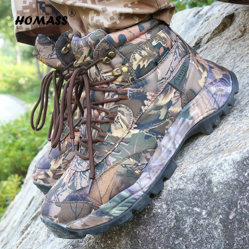 

Military Boots Men Training Shoes High Waist Military Shoes Boots Rubber Shoes Labor Shoes Camouflage Site Wear-resistant Canvas