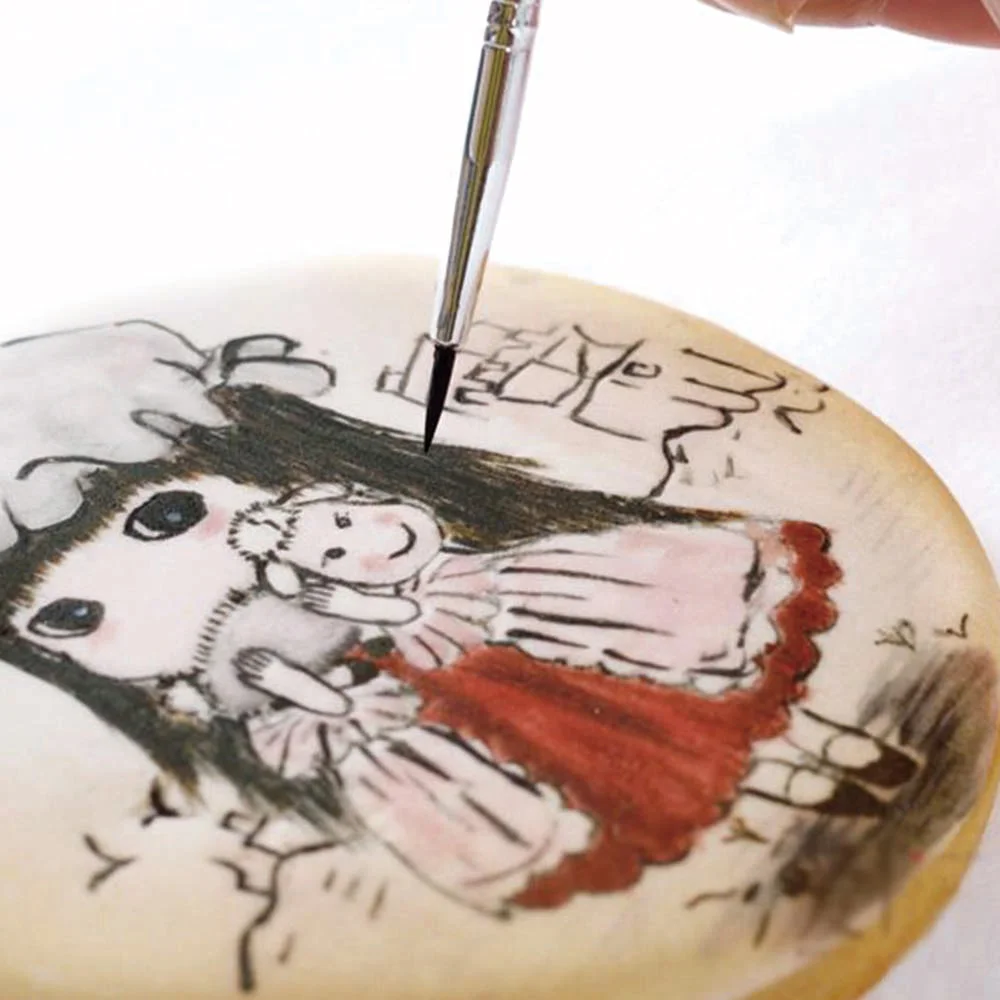 7 шт. Fondant (сахарная) Кисть для смазывания торта картина декора пыли продвижение