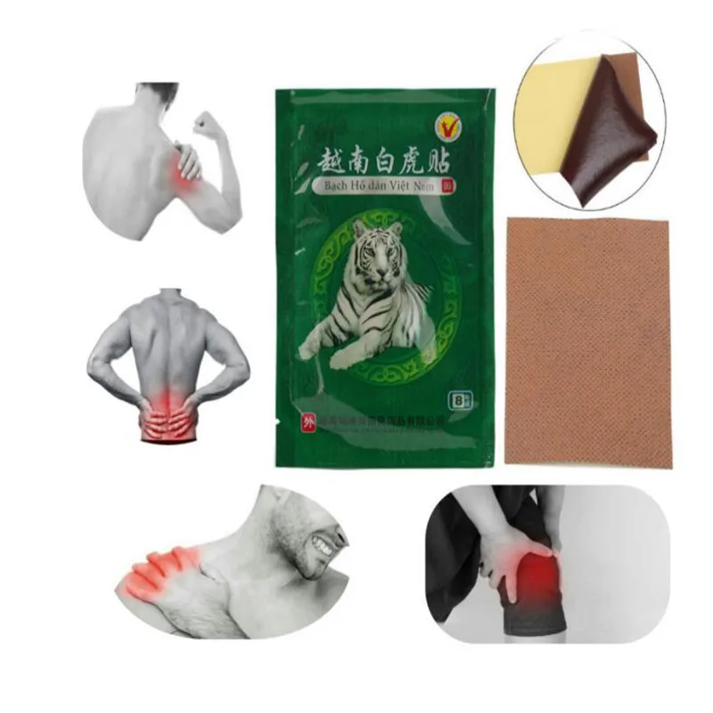 8 шт. пластыри с тигровым бальзамом для снятия боли в суставах | Красота и здоровье