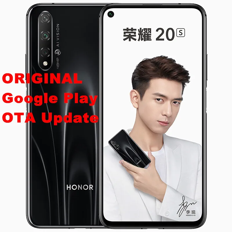 Смартфон Honor 20S Android 9 0 Kirin 810 полный экран 6 26 дюйма 48 Мп + 8 2 32 МП 20 Вт ГБ 128 быстрая