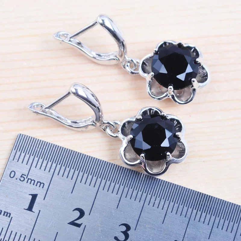 Женский комплект ювелирных изделий серебристого цвета Свадебные украшения с