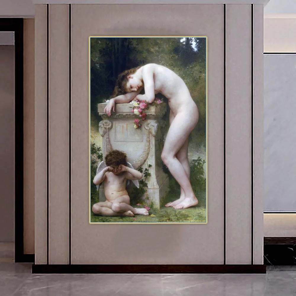 Elegy 1899 г. от William Bouguereau картина маслом на холсте эстетичная печать стене
