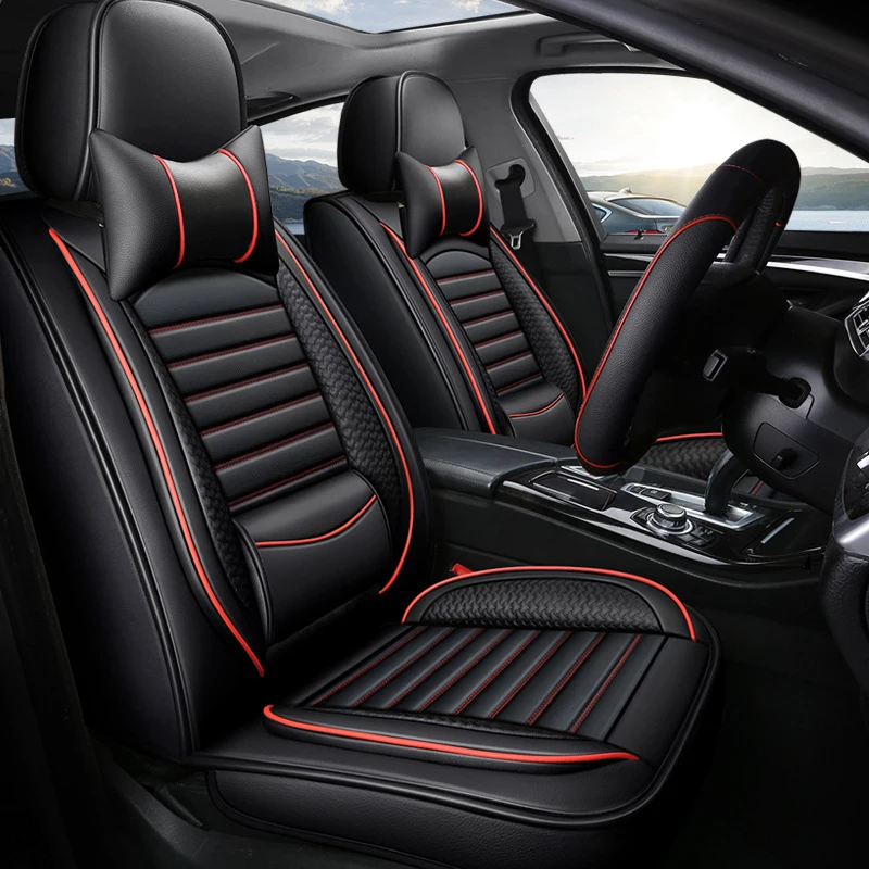 

Custom Leather Four Seasons Car Seat Cover for Volkswagen Vw Passat b5 polo golf jetta touran Interior Accessorie Cushion