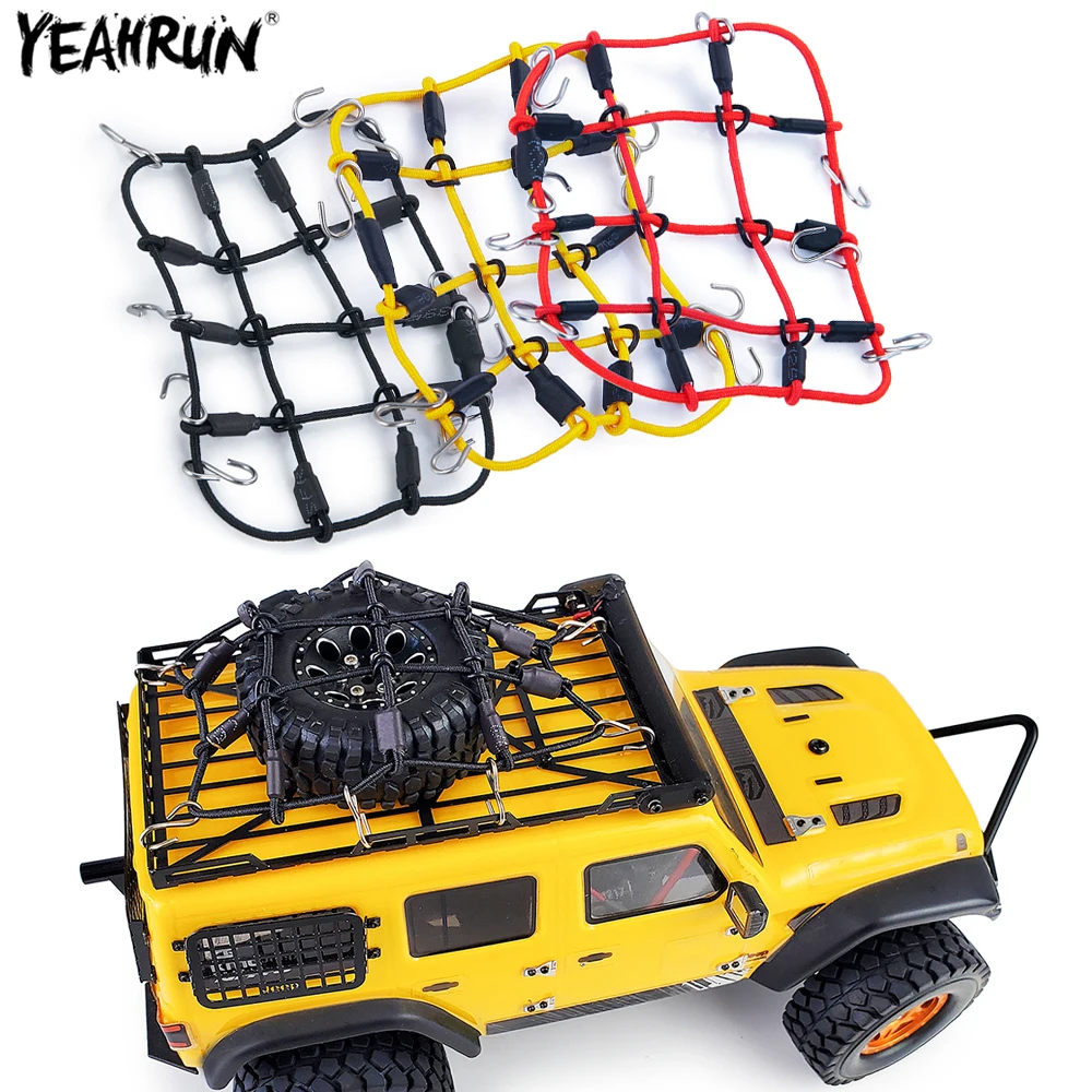 

YEAHRUN эластичная багажная сетка с крючком для 1/24 Axial SCX24 90081 AXI00001 AXI00002 RC Crawler Car Decoration DIY Parts