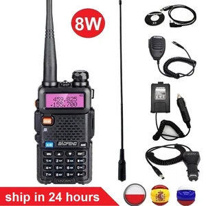 Бесплатная доставка Baofeng UV-5R Радио Walkie Talkie UHF, Портативный Полиция Сканер радио Intercome HF трансивер баофенг 5R UV5R