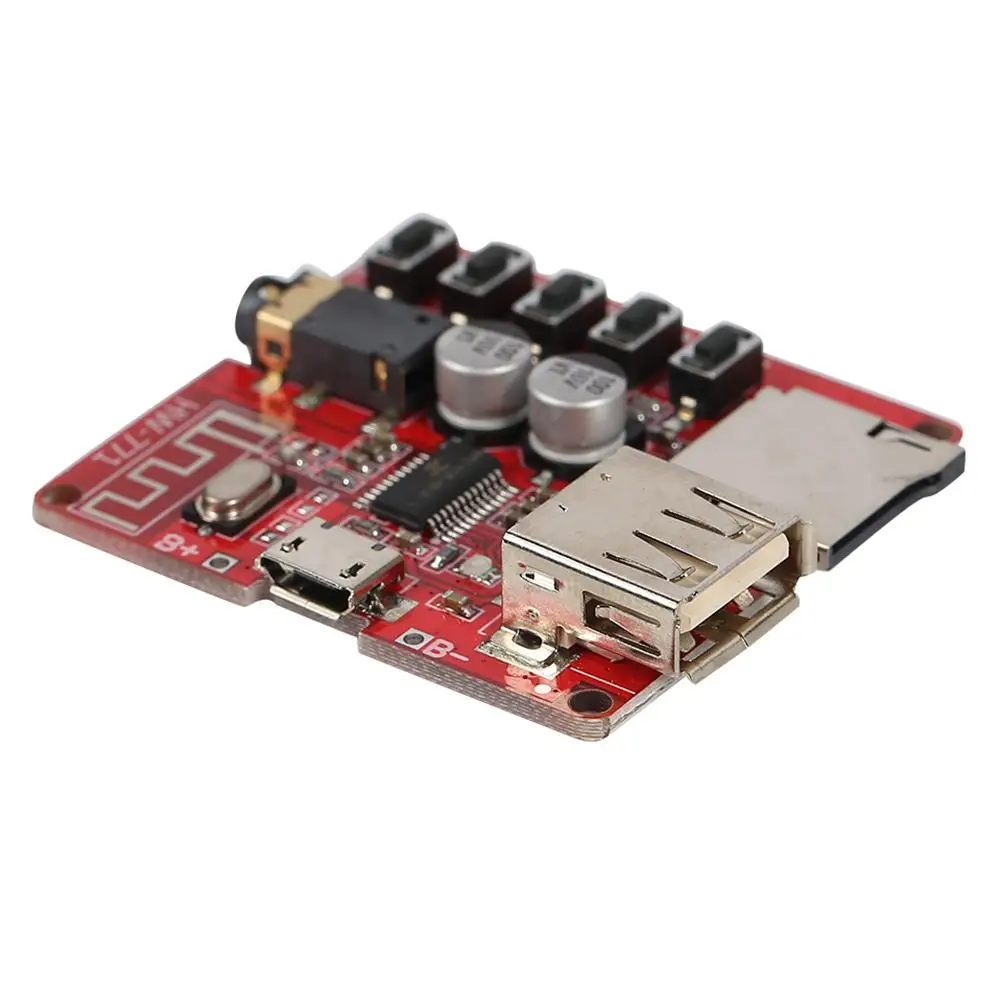 Bluetooth-compatible Audio Receiver Board USB TF Card Slot DIY Decoding Modified MP3 Module Lossless Car Speaker Amplifier | Электроника