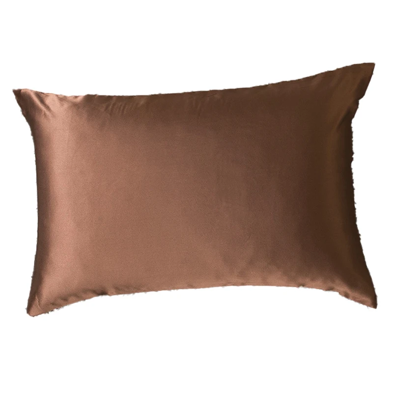 

Double-Sided 100% Nature Mulberry Silk Pillowcase Zipper Pillowcases Pillow Case Healthy Standard Queen Multicolor