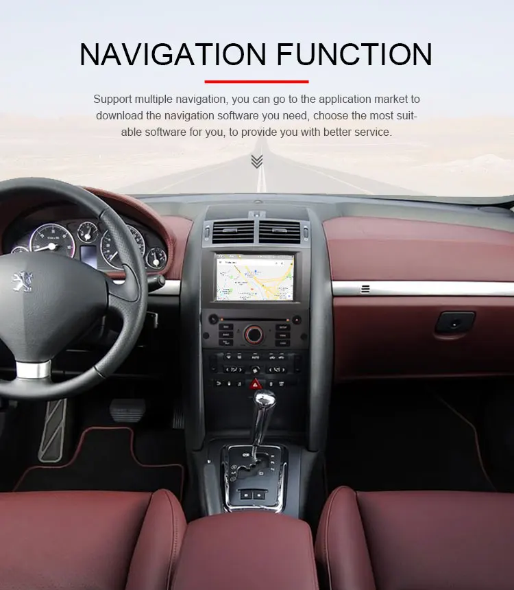 TOPBSNA Android 9,0 автомобильный dvd-плеер для peugeot 407 2004-2010 wifi автомобильный мультимедийный плеер 1 Din gps Navi Радио автомобильный стерео