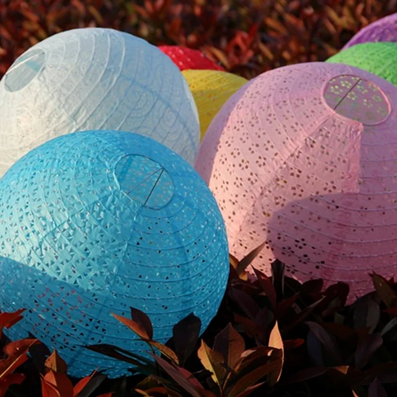 1Pc 10Inch 25cm Chinese Style Hollow Paper Lanterns Wedding Decoration Suppliesc Hristmas Holiday Birthday Party DIY Craft | Дом и сад