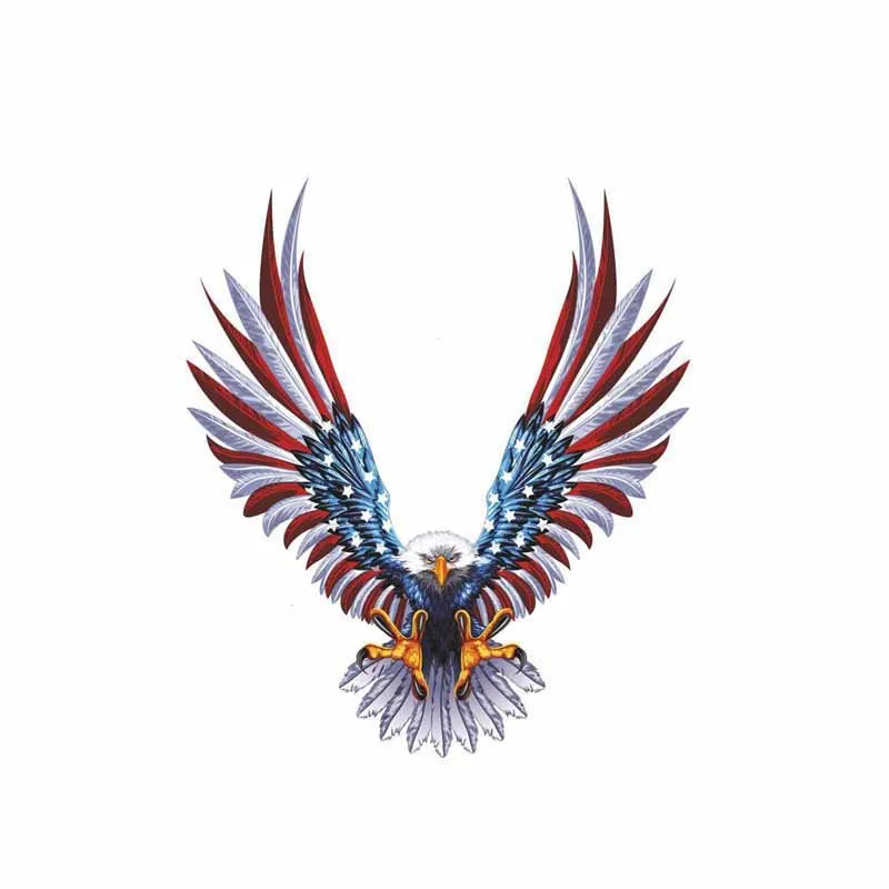 

Creative USA Eagle Car Sticker Accessories Vinyl PVC 13cm*11cm Motorcycle Waterproof Windshield Car Window Car Styling Decal