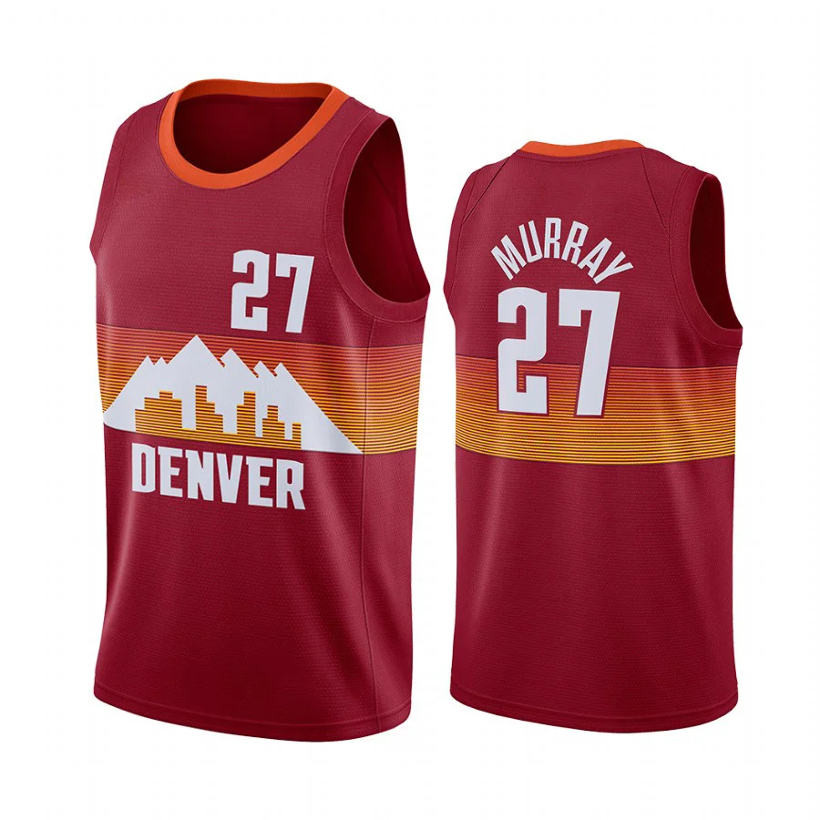 

2021 Hot Press Jamal Murray Basketball Jerseys Nikola Jokic City Edition Vest Clothe Barton Millsap Porter Shirts Men Tank Tops