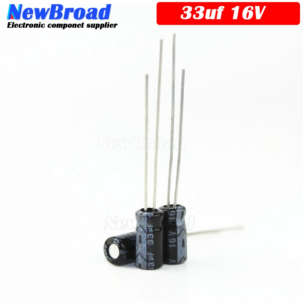 10PCS Original aluminum electrolytic capacitor 33UF 16V 25V 50V 63V 100V 200V 250V 400V 450V plug-in multi specification - купить по