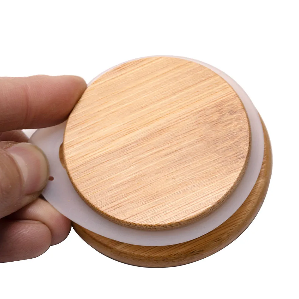 

125ml Cookies Bamboo Wood Storage Jars Glass Herb Jar Bamboo and Wood Lid Weed Tobacco Weed Storage Box Cigarette Accessories