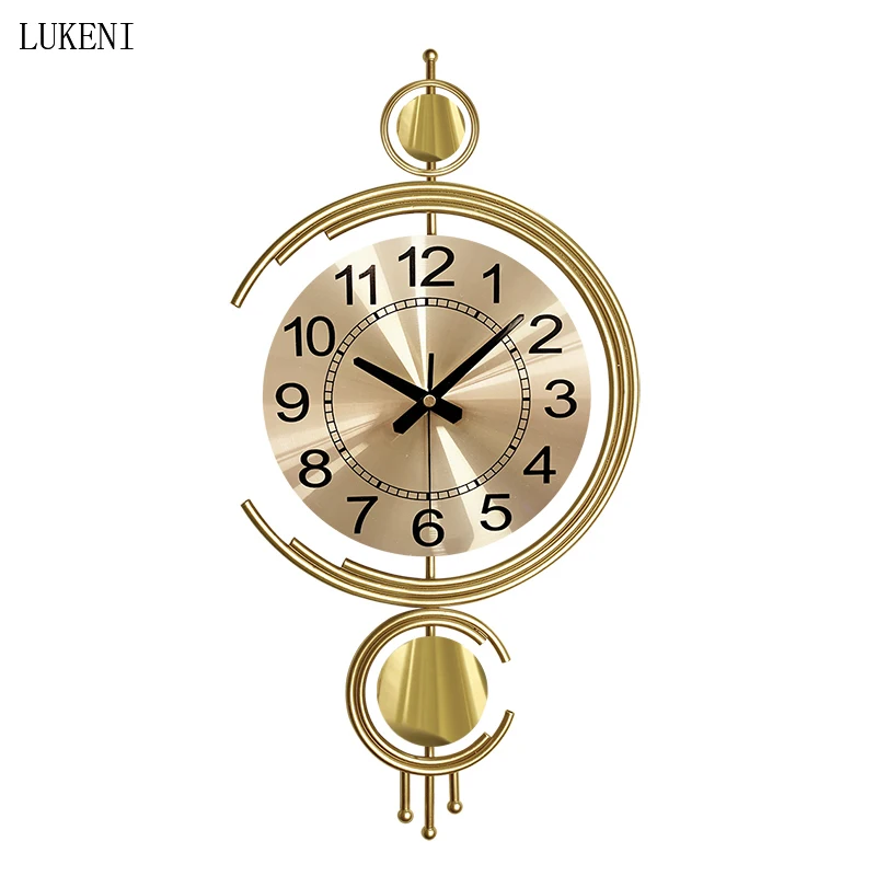 

Настенные часы для гостиной, домашние креативные атмосферные художественные индивидуальные настенные часы, модные простые декоративные ч...