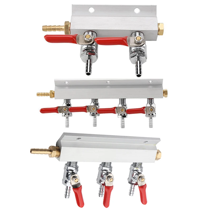 1 шт. алюминиевый CO2 газовый коллектор разветвитель пива дистрибьютор Встроенный