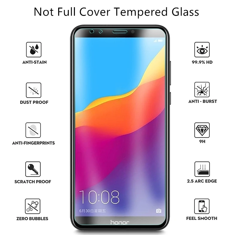2 шт для закаленного стекла Huawei Honor 7A Pro защита экрана Анти взрыв HD пленка стекло 5 7