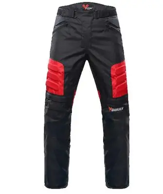 red pants DUHAN мотоциклетная куртка для мотокросса Экипировка для мужчин t хлопковое нижнее белье морозостойкая мотоциклетная куртка защитная Экипировка Мужская мотоциклетная одежда - Цвет: red pants